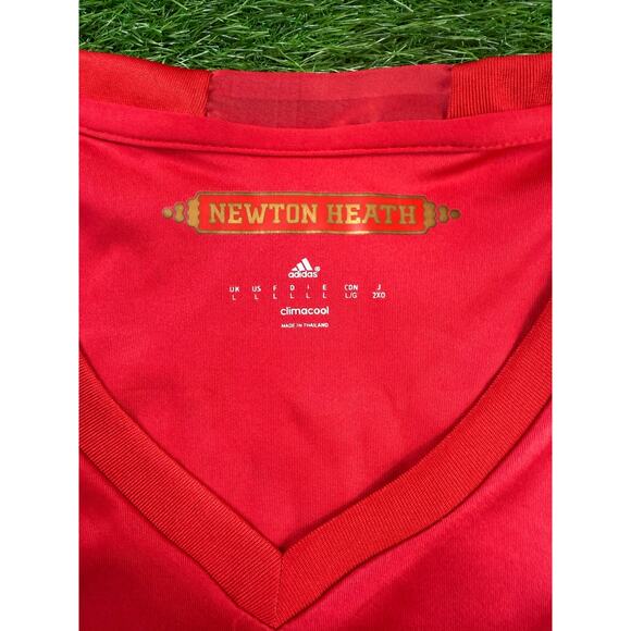 Adidas Manchester United Rooney #10 Newton Heath Jersey Red L ClimaCool Soccer - Picture 3 of 9